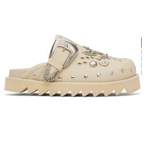 TOGA PULLA - SSENSE Exclusive Off-White Sabot Slides Loafers Size 36